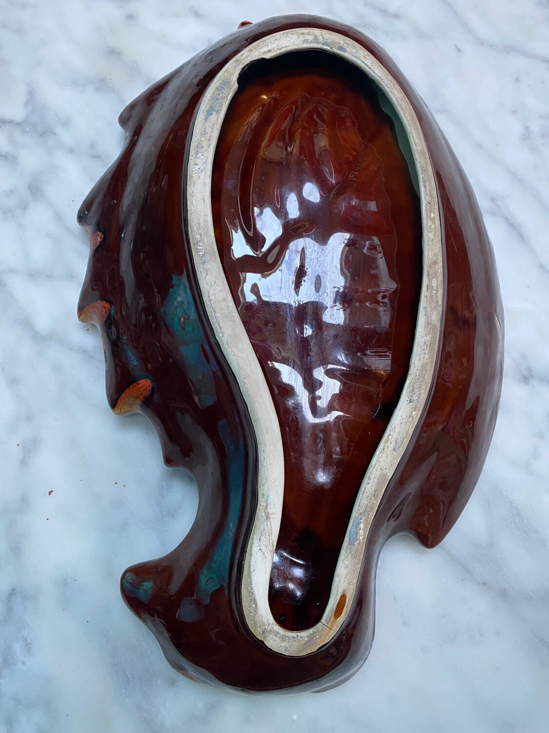 XL fish platter, vintage Vallauris style