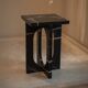 Table d'appoint en marbre noir "BOND"