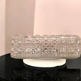 Square glass flush mounting ceiling light lamp