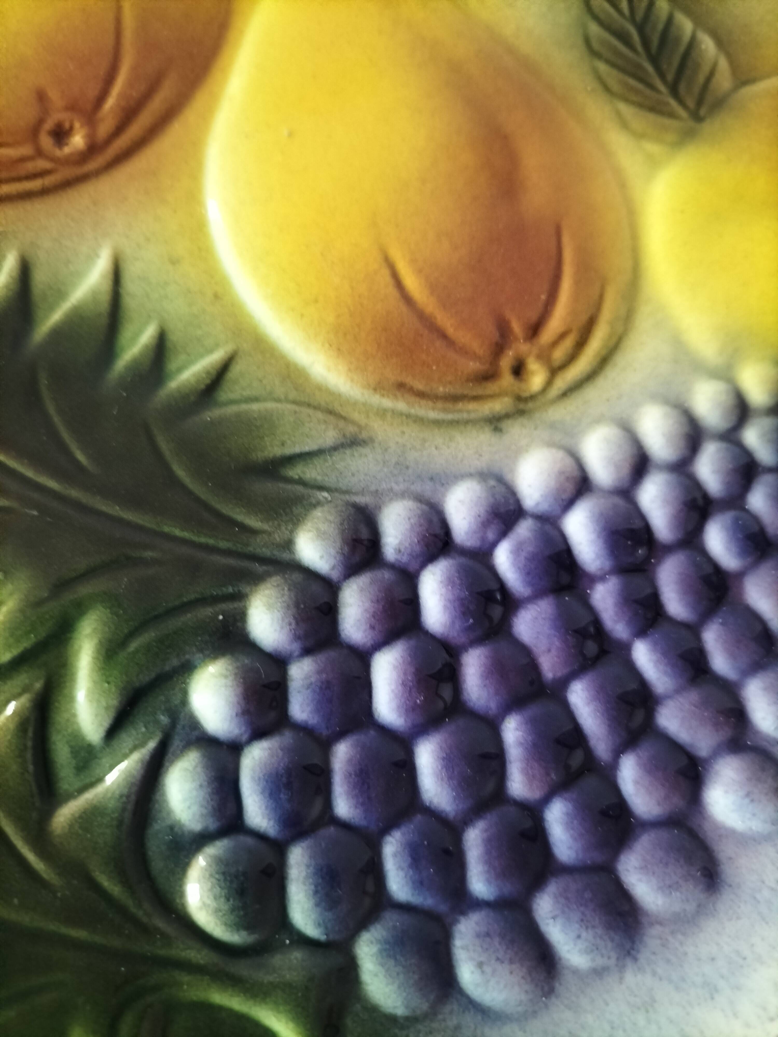 Saint Clement barbotine style plate