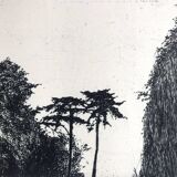 Nicole Bouharmont, Parc de Sceaux i, 2003-16. pointe sèche signée au crayon