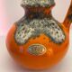 Lampe de table des années 70 upcyclée à partir d'un vase Jopeko