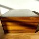 Silver box with 3 drawers in mahogany 1950/1960.
