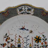 Large Majolica Dish France Rouen Manufactory of Jean-Baptiste Guillibaud 70