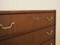 Danish teak chest of drawers with six drawers and lockable top drawer, 1960s
