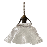 Antique glass suspension, Denayrouze lighting