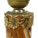 Classic Onyx and Brass Column Table Lamp 20th Century