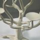 White brutalist tree candle holder “tree of life” 1970s.