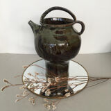 Pitcher gargoulette in enamelled sandstone