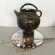 Pitcher gargoulette in enamelled sandstone