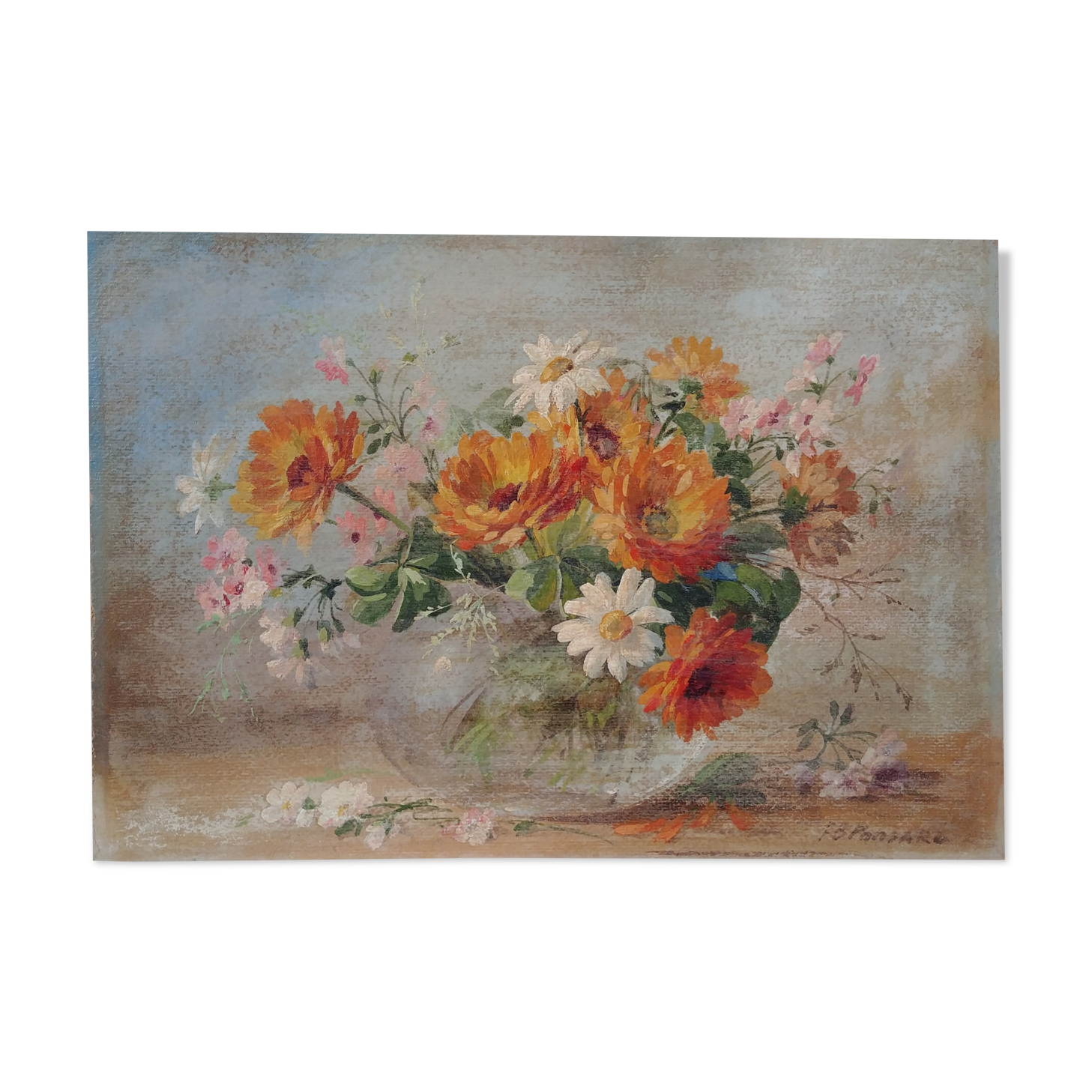 Painting flowers