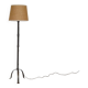 Hammered iron floor lamp in the style of Marolles
