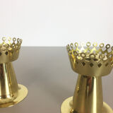 Set of 2 original 1960s nos brass candleholder made by Hans-Agne Jakobsson AB, Sweden
