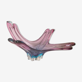 Pink & blue Murano center piece - Sommerso - 1970's