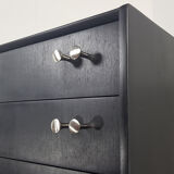 G-plan black tall chest of drawers, 1960s