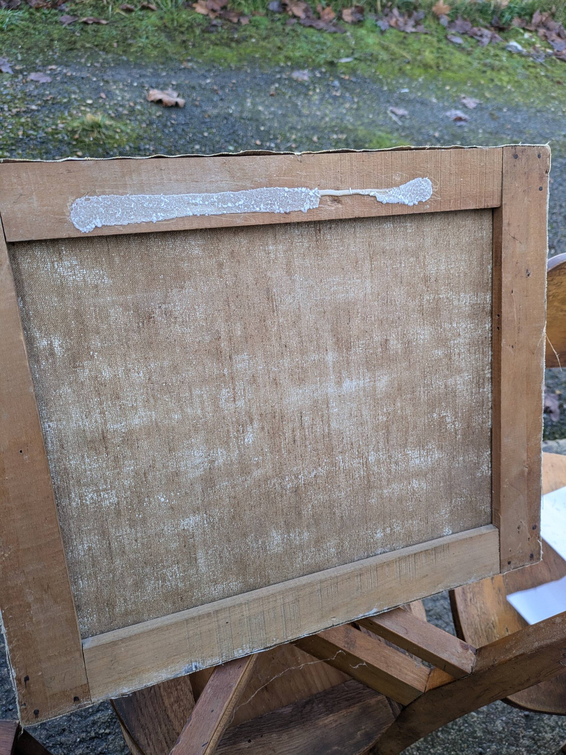 Old painting, anemones