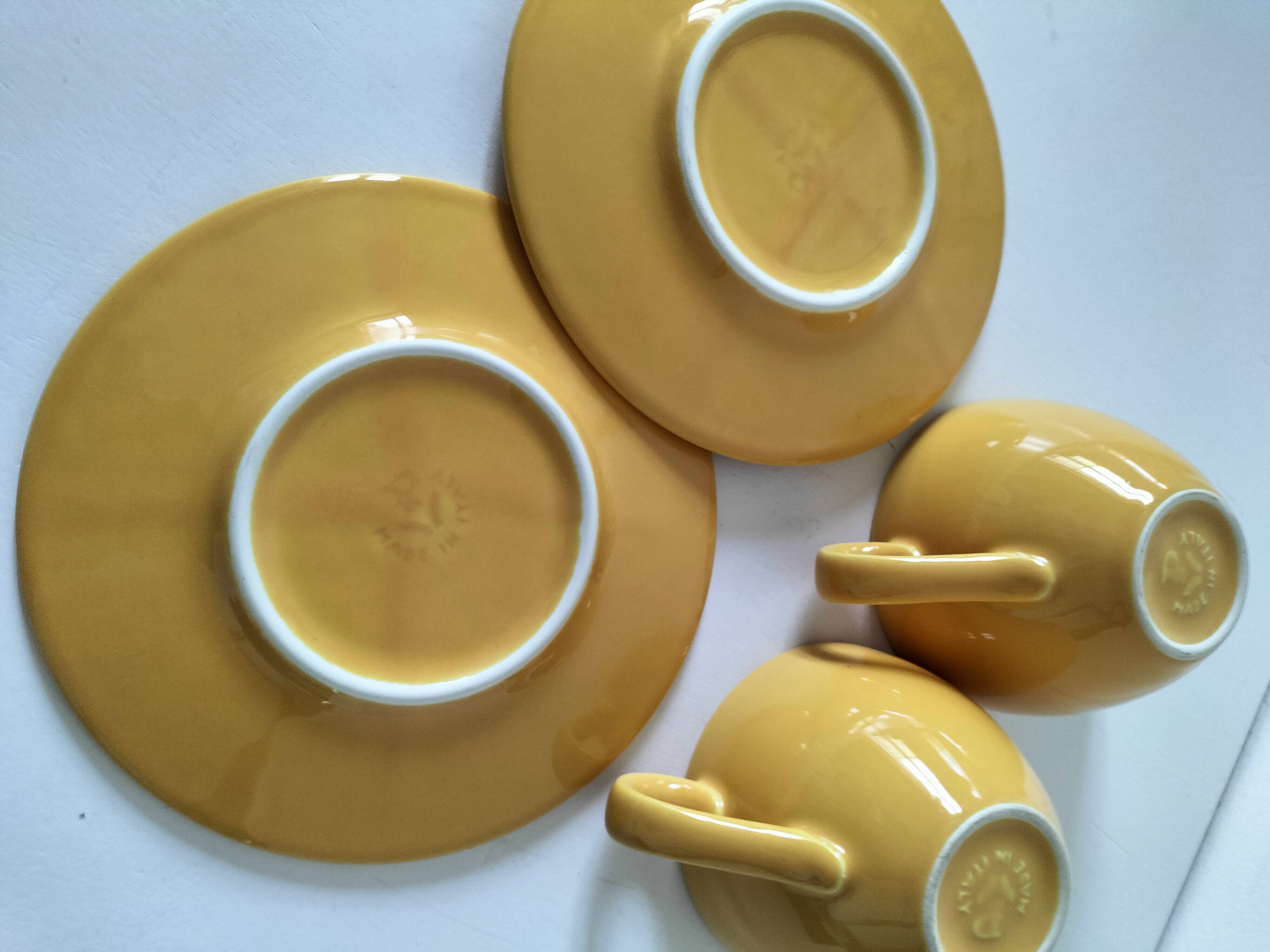 Duo of cups and saucers Pagnossin Treviso