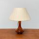 Mid-century Danish glass table lamp by Holmegaard