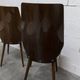 Set of 6 Baumann model 840 G2S chairs in varnished mahogany finish, 1963