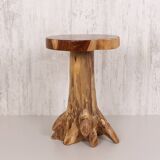 Natural teak tree root table 35x50 cm