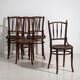 Antique Viennese-style chairs (circa 1920). Set of 4, no. 4
