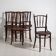 Antique Viennese-style chairs (circa 1920). Set of 4, no. 4