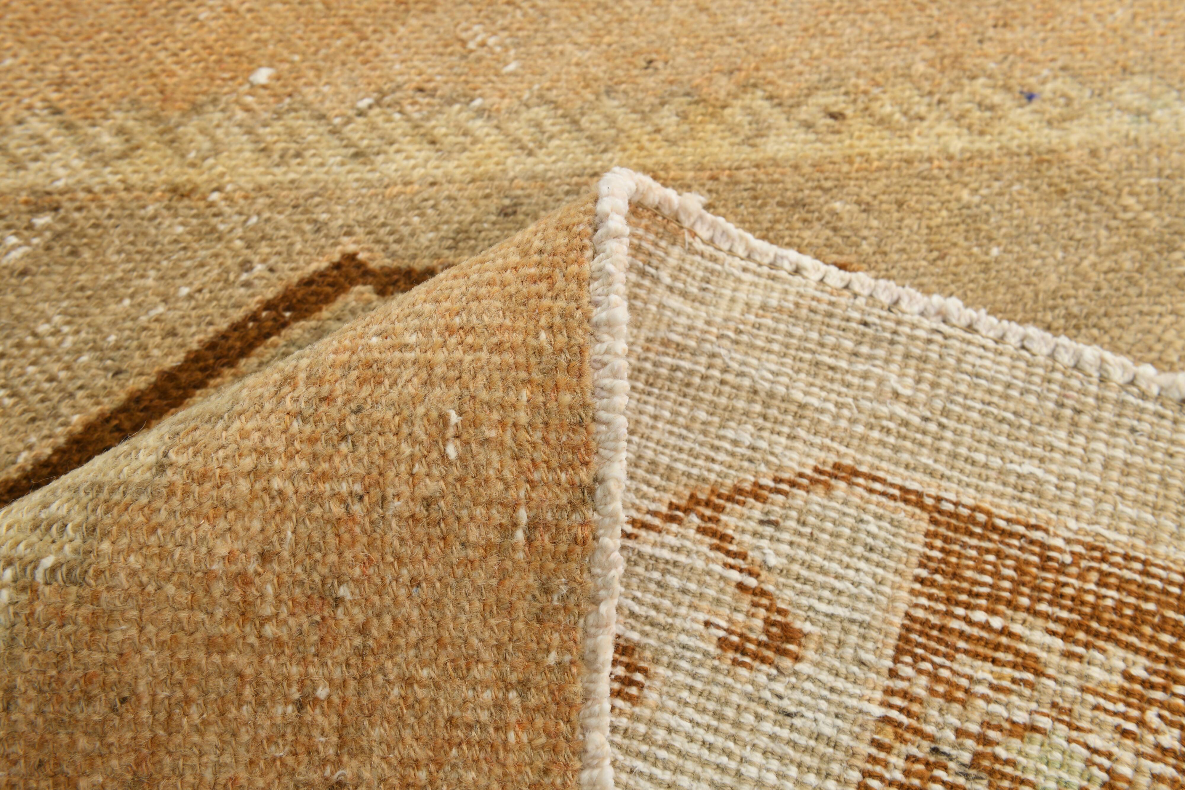 Tapis de couloir vintage taupe, 92 x 321 cm