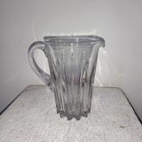 Pichet broc ancien verre soufflé moulé