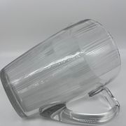 50s chiseled glass pitcher