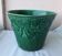Cache-pot vert en céramique