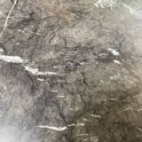 Torei square table Carnico gray marble - H 31