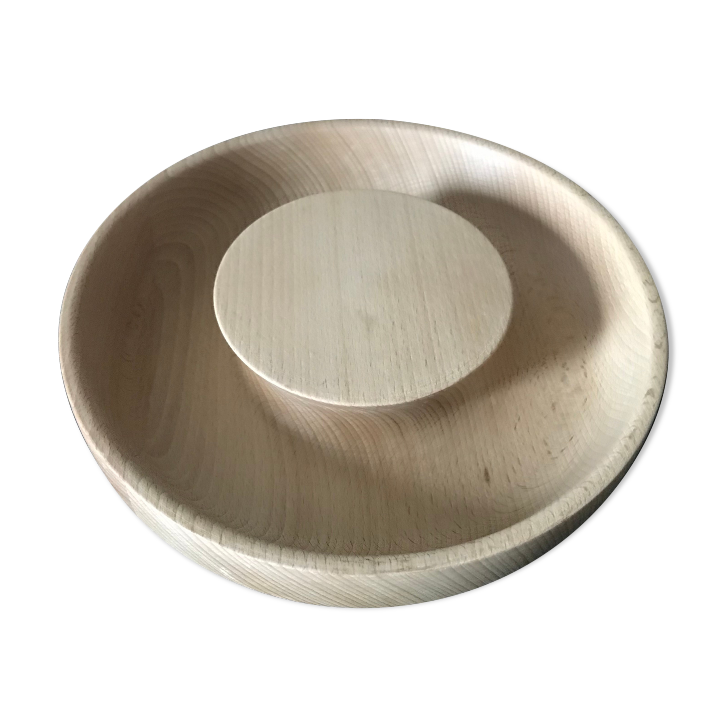 Turned wooden dish
