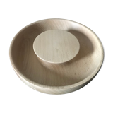 Turned wooden dish