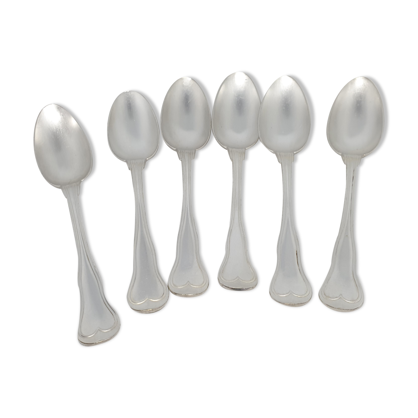 Six cuillères de table ancienne Christofle métal argenté