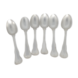 Six cuillères de table ancienne Christofle métal argenté