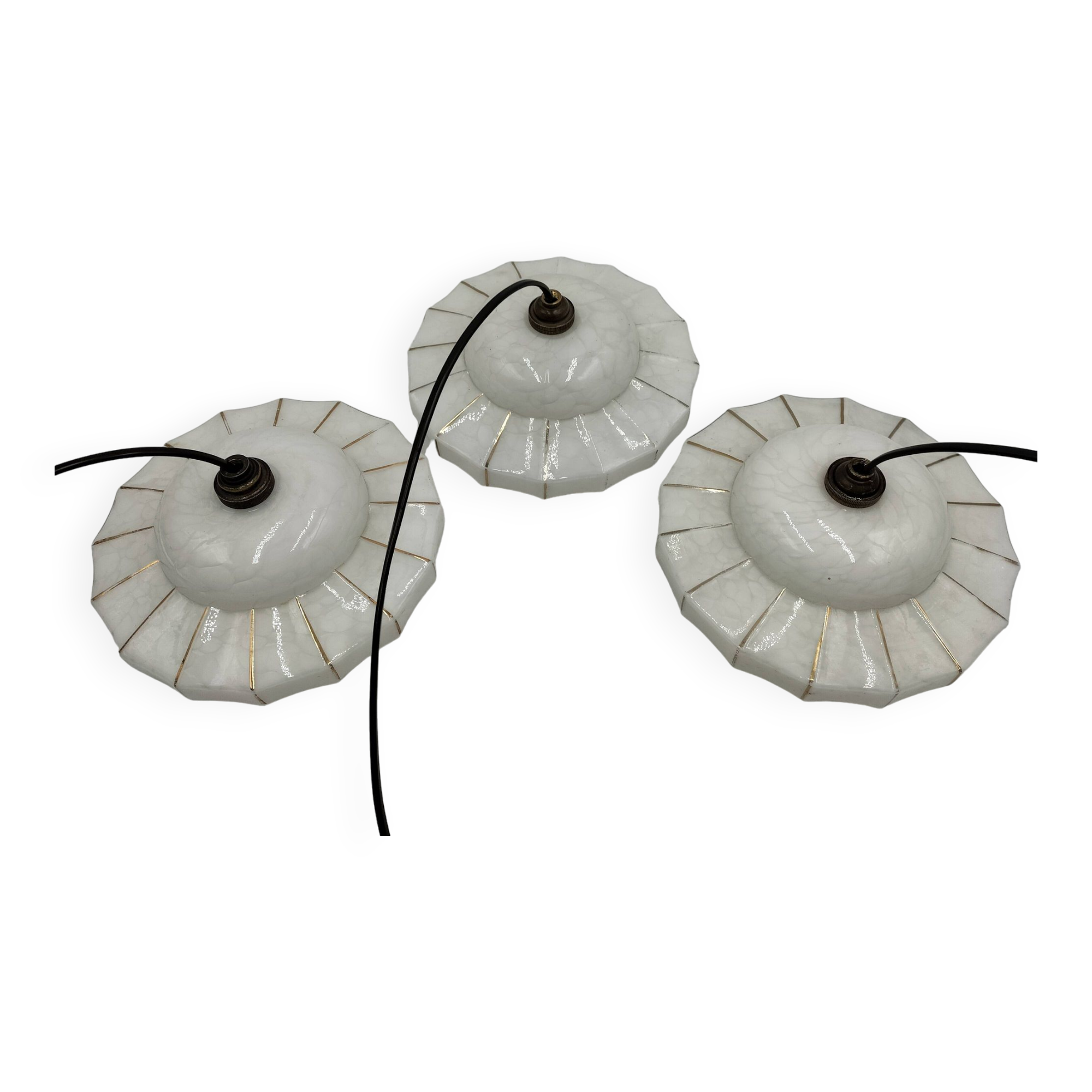 Opaline pendant lights