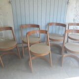 Series of 6 chairs Halfa Baumann 70
