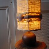 70s wool sandstone lampshade lampshade