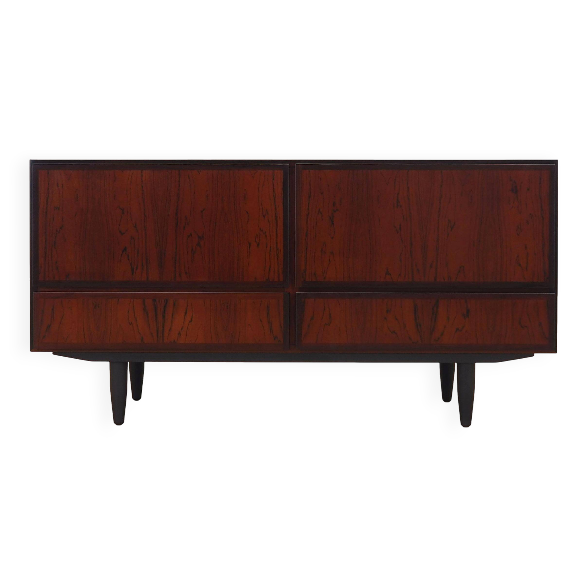 Commode en palissandre, design danois, années 1970, fabricant : Omann Jun