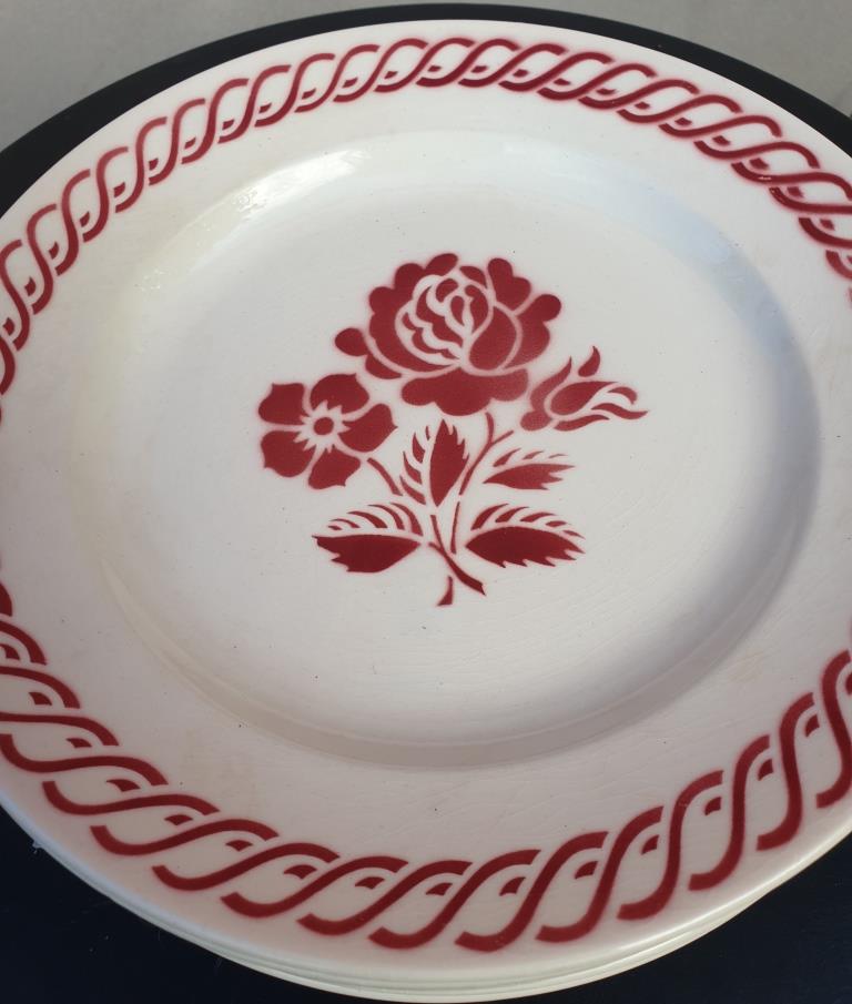 Set 6 plates Gien France Claire