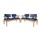 Pair of vintage Baumann banquettes