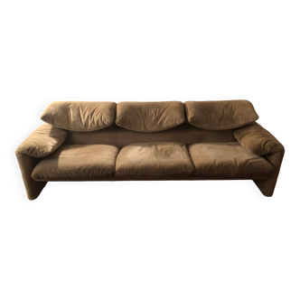Cassina 3-seater sofa, Maralunga by Vico Magistretti