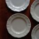6 flat plates Digoin Sarreguemines ivory model (ø 24,5cm)