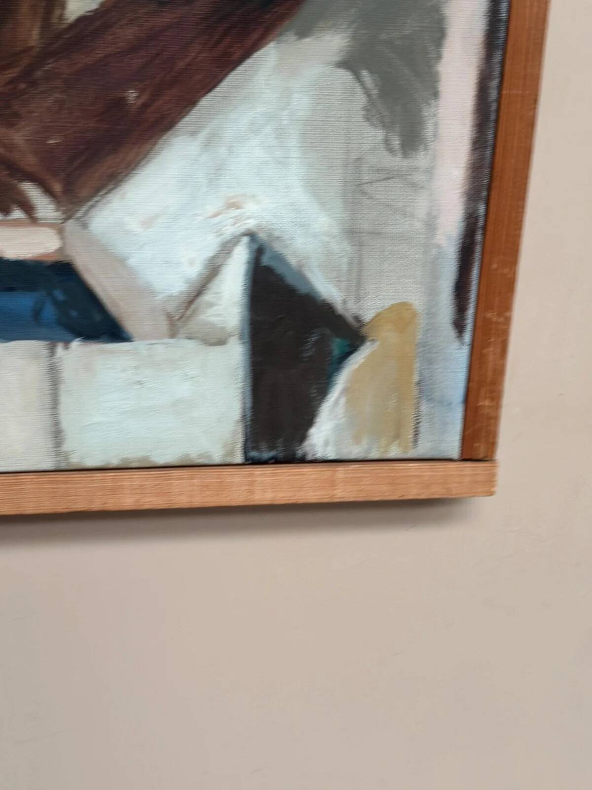 Original Swedish Oil on Canvas – “Komposition” by Arne Tengblad Vintage