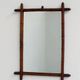 Antique faux bamboo mirror, France, late 19th century