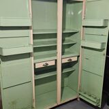 Metal cabinet monopolis years 50 vintage industrial