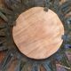 Sun patinated metal mirror 35cm