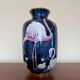 Limoges porcelain flamingo vase