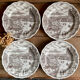 5 plates N Fontabesso Italy