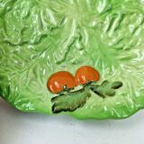 Vintage carlton ware cabbage and tomato slush plate made in england d 18.5 cm